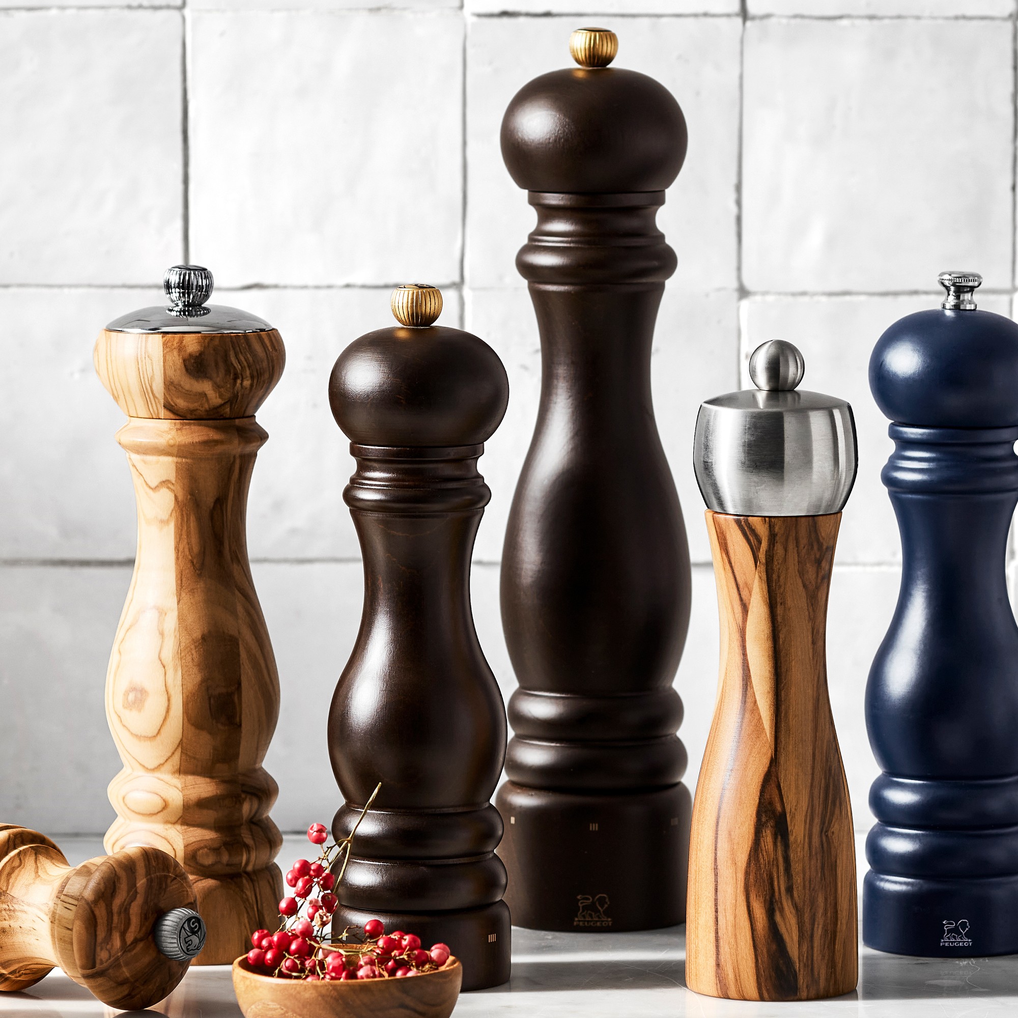 Peugeot Paris Salt & Pepper Mills, Matte Navy