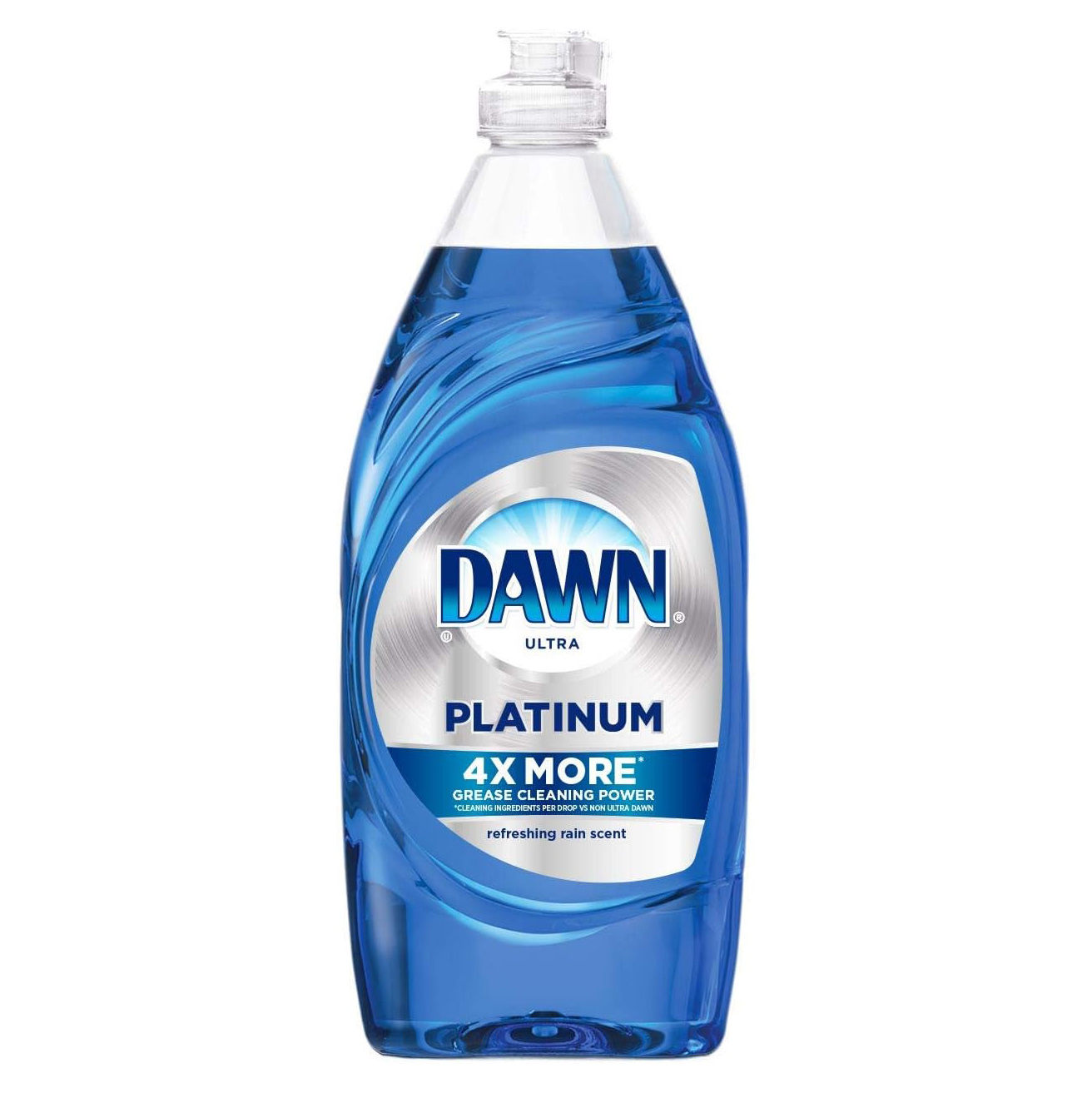 Dawn Platinum Dishwashing Liquid Dish Soap, Refreshing Rain Scent, 32.7 fl oz