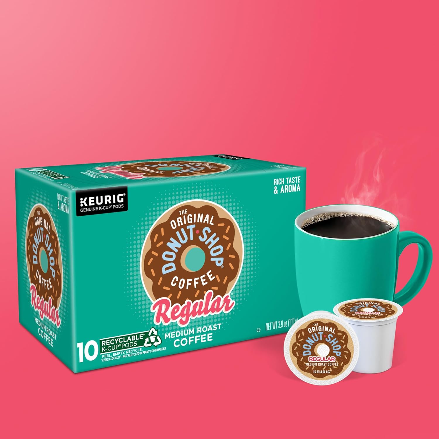 The Original Donut Shop Regular Keurig Single-Serve K-Cup Pods, Medium Roast Coffee, 96 Count