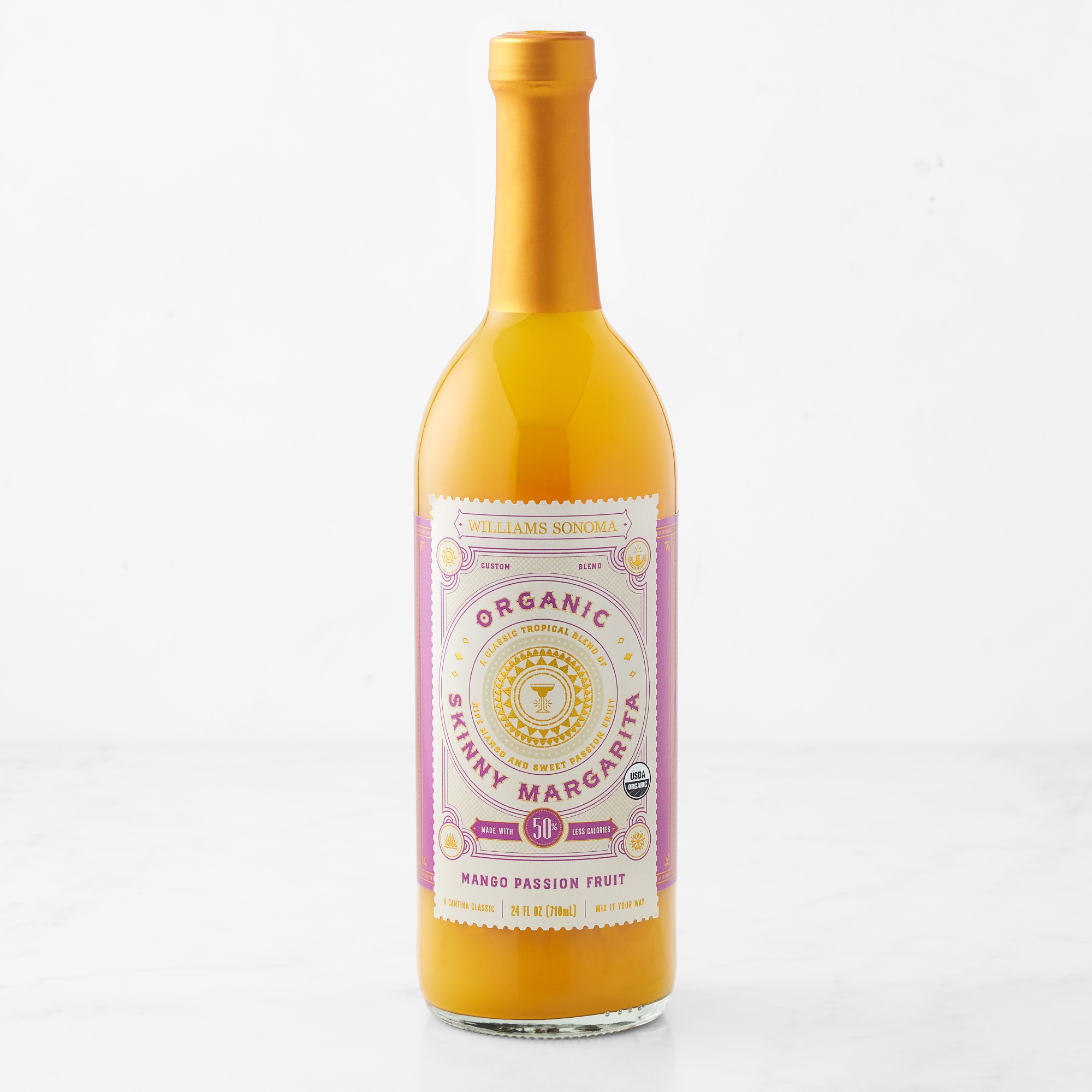 Williams Sonoma Skinny Organic Margarita Mix, Mango Passion Fruit
