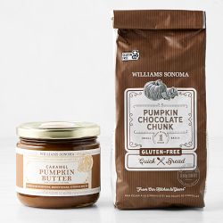 Williams Sonoma Gluten-Free Pumpkin Chocolate Chunk Quick Bread Mix & Caramel Pumpkin Butter
