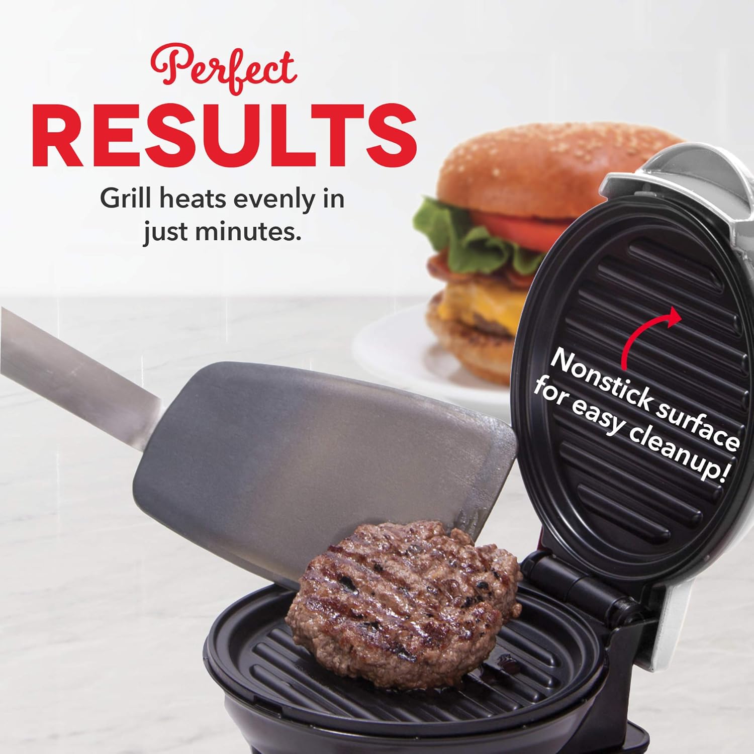 Dash Mini Maker Portable Grill Machine + Panini Press for Gourmet Burgers, Sandwiches, Chicken + Other On the Go Breakfast, Lunch, or Snacks with Recipe Guide - Aqua