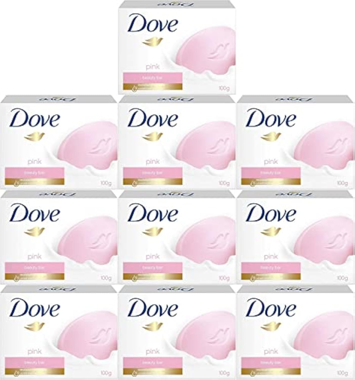 Dove Beauty Bar Gentle Skin Cleanser Pink 6 Bars Moisturizing for Gentle Soft Skin Care More Moisturizing Than Bar Soap 3.75 oz
