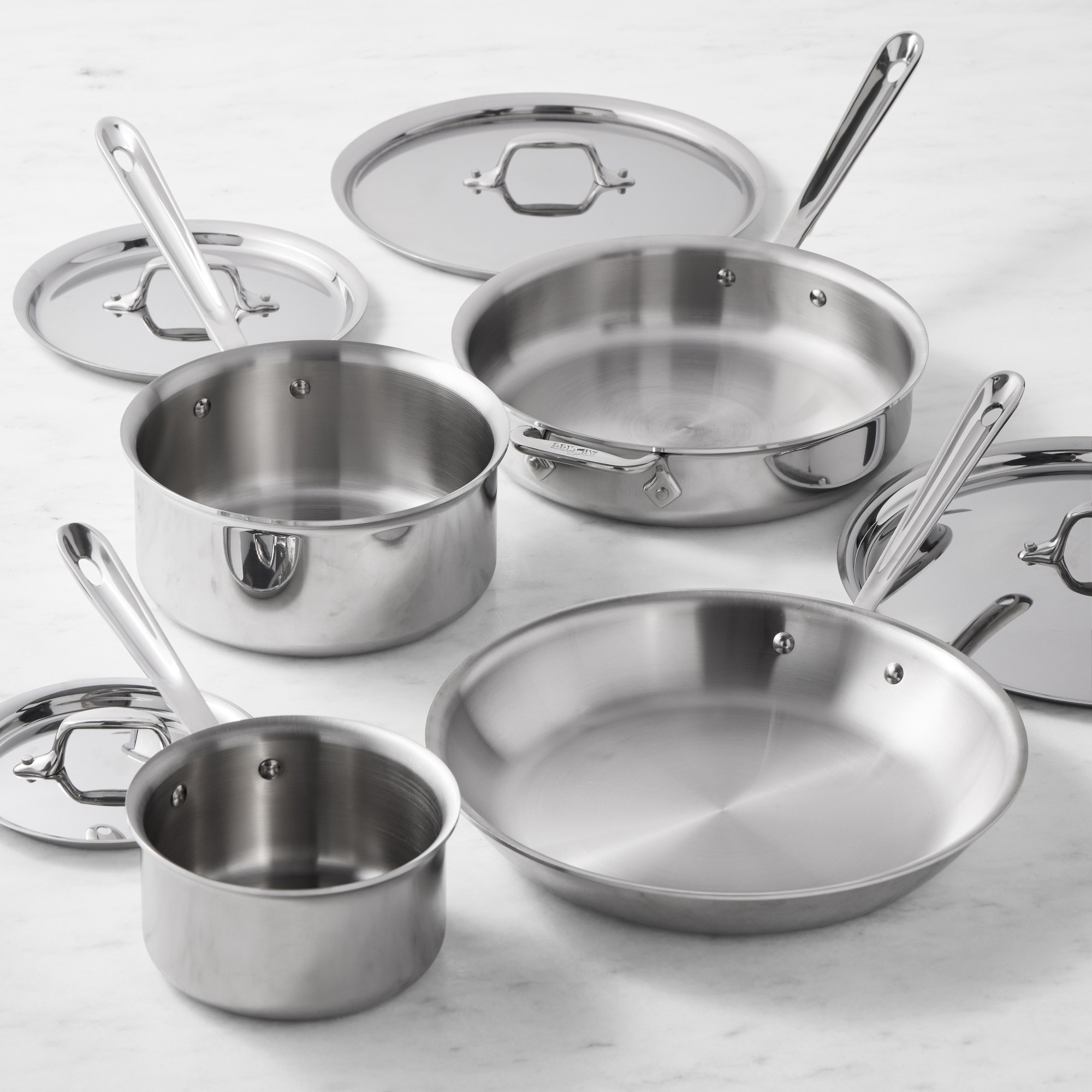 All-Clad D3® Tri-Ply Stainless-Steel 8-Piece Cookware Set