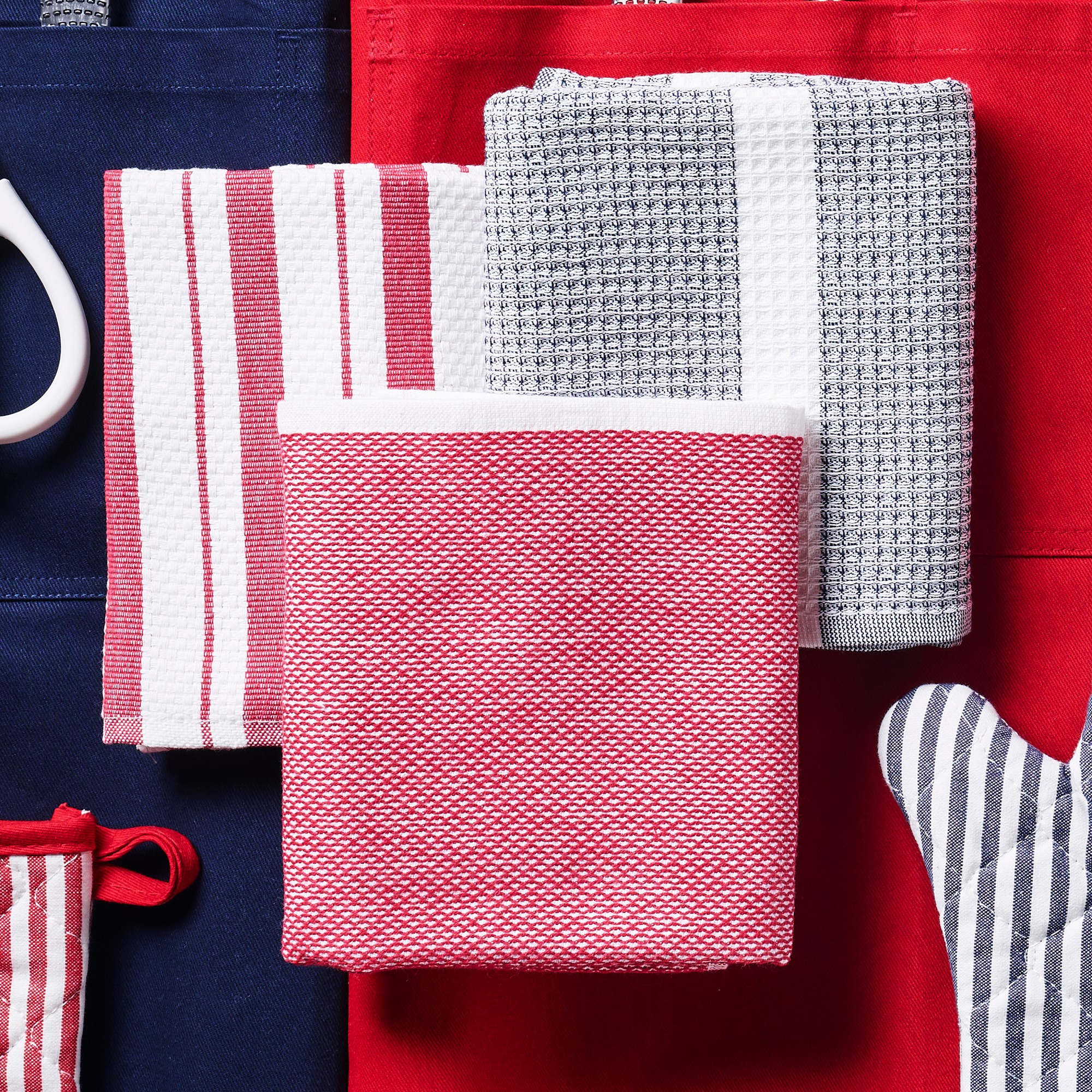 Williams Sonoma Super Absorbent Waffle Weave Towels, Set of 4