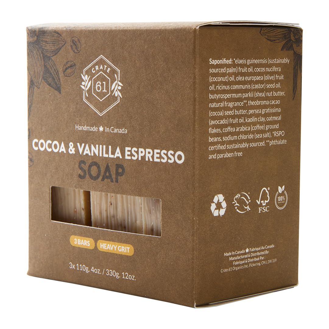 Handmade Vegan Natural Bar Soap Cold Pressed For Face And Body, With Premium Essential Oils, Eucalyptus & Peppermint For Men And Women 3 Pack (Lavender)