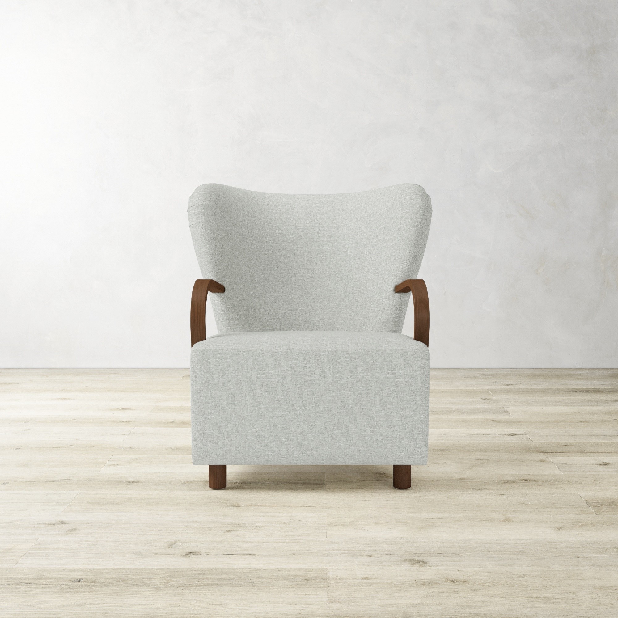 Corban Bentwood Upholstered Occasional Chair