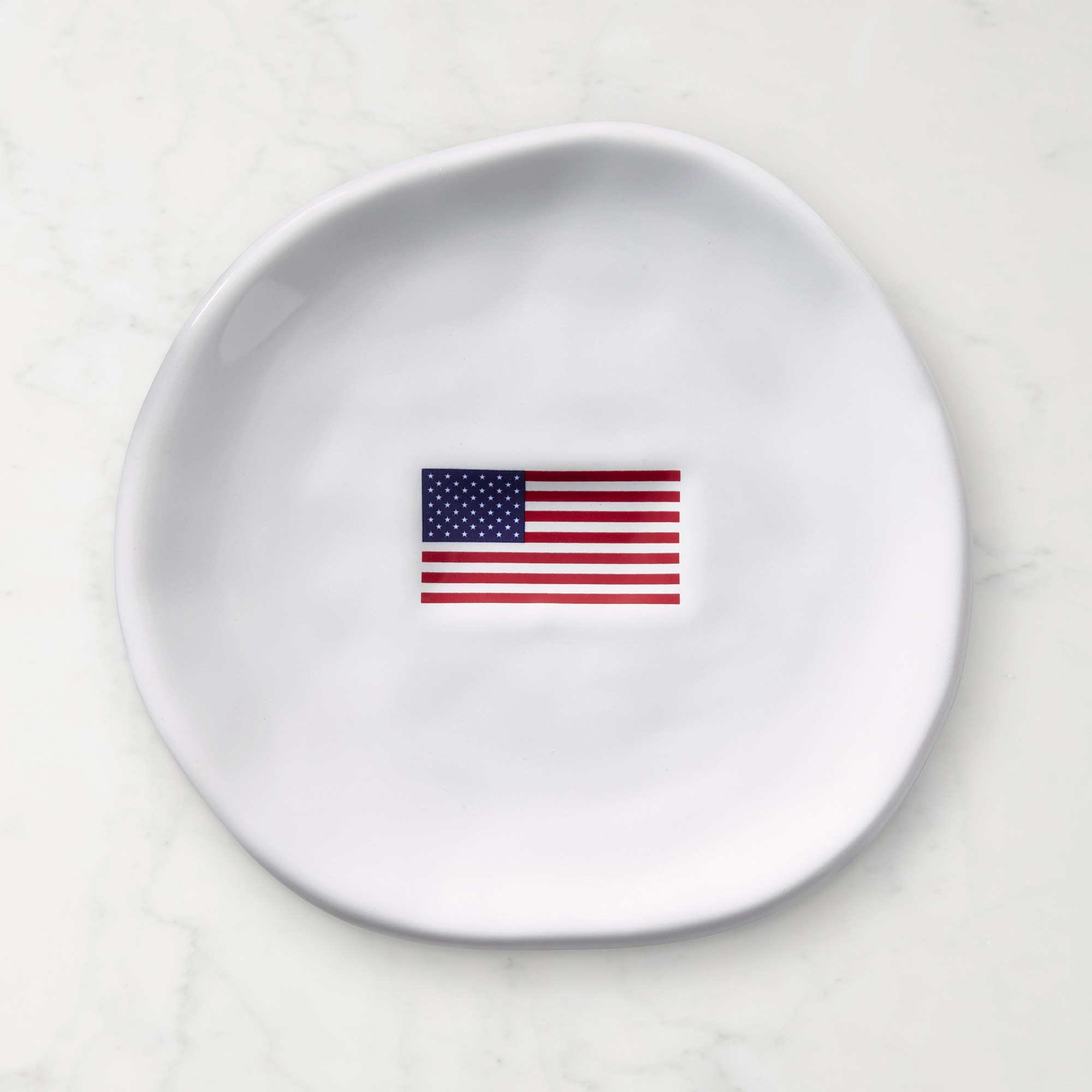 American Flag Appetizer Plates