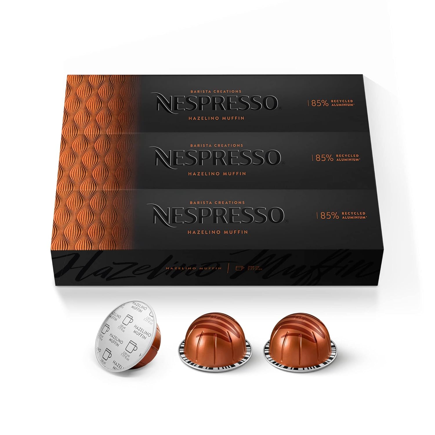 Nespresso Capsules Vertuo, Barista Flavored Pack, Medium Roast Coffee, 30 Count Coffee Pods, Brews 7.8oz.