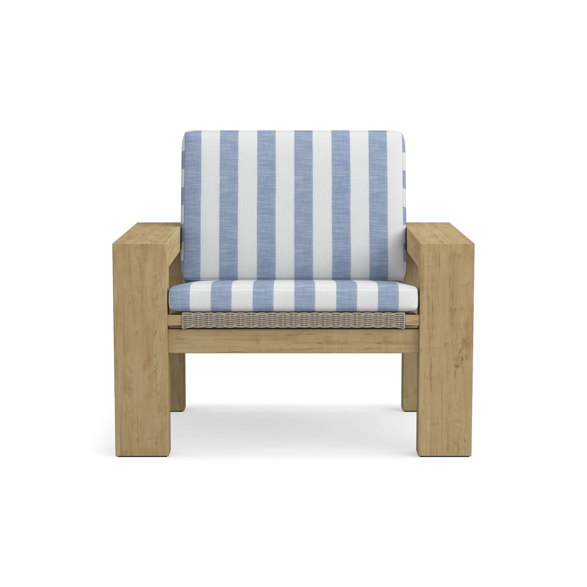 Larnaca Outdoor Teak x All-Weather-Weave Club Chair Cushions