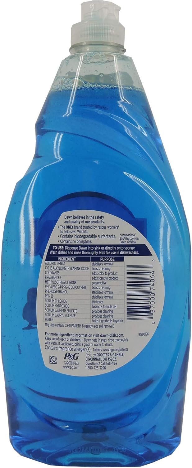 Dawn Dish Soap Ultra Dishwashing Liquid, Dish Soap Refill, Original Scent, 56 Fl Oz (Pack of 2)