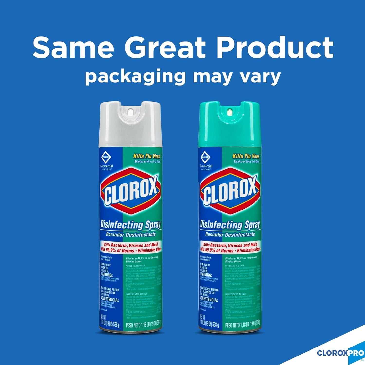 Clorox Commercial Solutions Disinfecting Aerosol, Fresh Scent, 19 Oz, Pack of 12 (Pack May Vary)