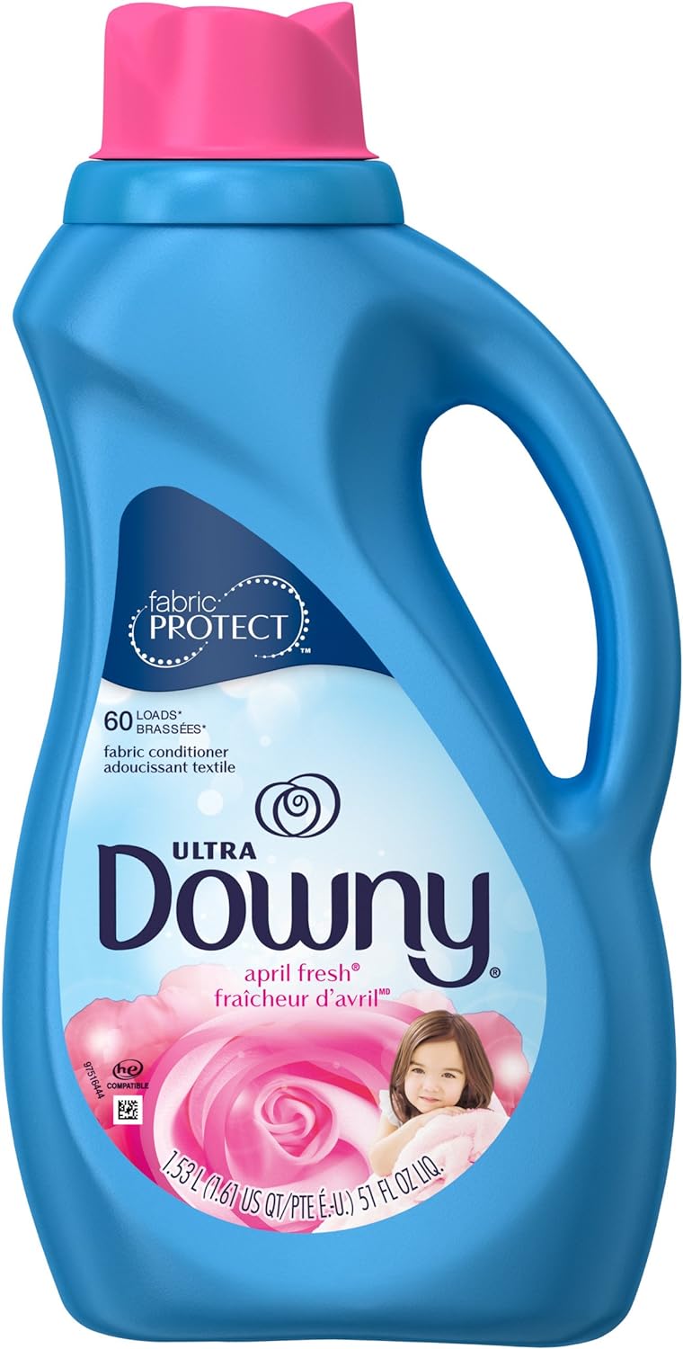 Downy Ultra Laundry Fabric Softener Liquid, April Fresh Scent, 168 Total Loads (Pack of 3)