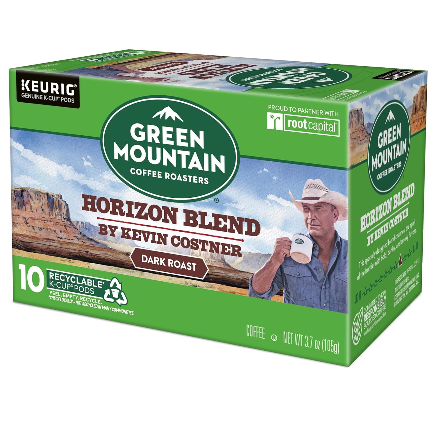 Green Mountain Coffee Roasters Dark Magic Keurig Single-Serve K-Cup Pods, Dark Roast Coffee, 72 Count (6 Packs of 12)