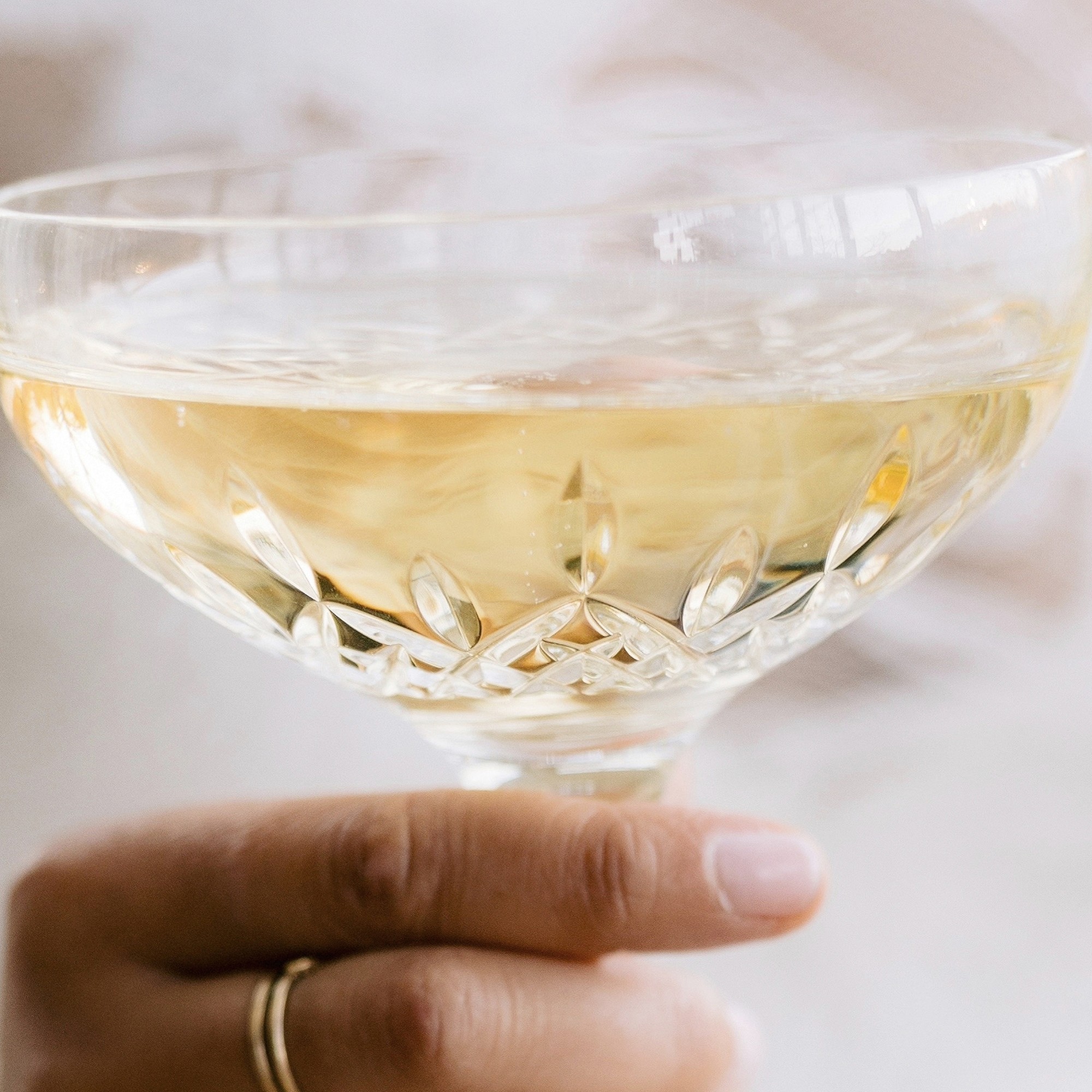 Waterford Lismore Essence Champagne Saucers, Set of 2