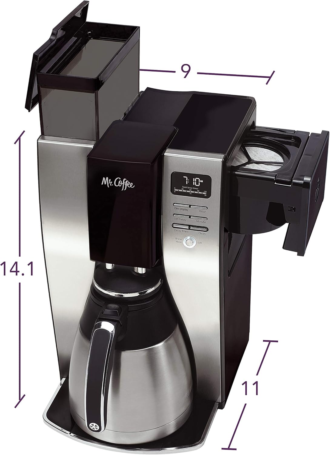 Mr. Coffee Stainless Steel 10 Cup Programmable Coffee Maker