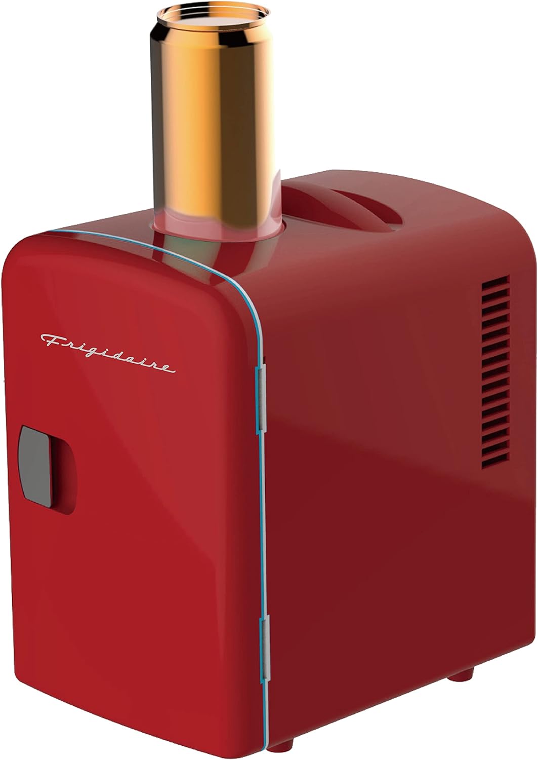 Frigidaire Mini Portable Compact Personal Fridge Cooler, 4 Liter Capacity Chills Six 12 oz Cans, 100% Freon-Free & Eco Friendly, Includes Plugs for Home Outlet & 12V Car Charger – Black