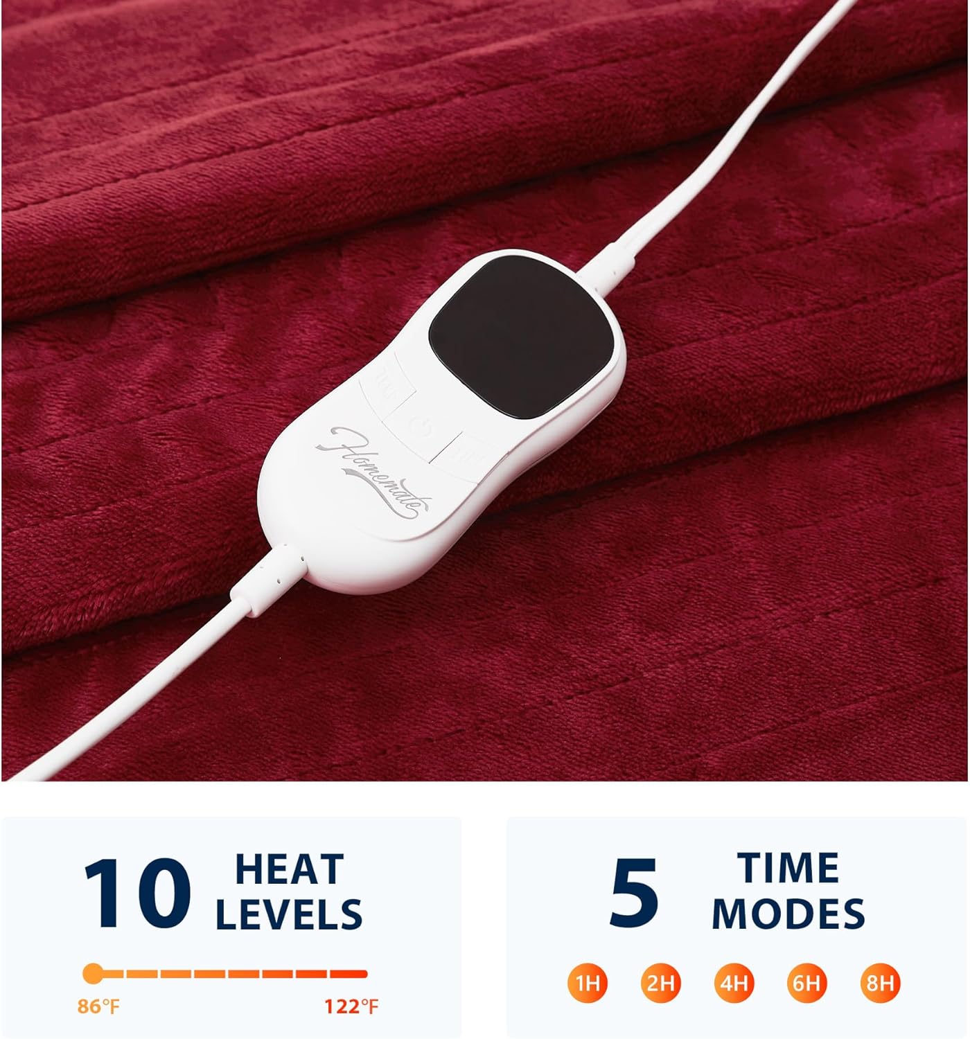 Homemate Heated Blanket Electric Throw - 50