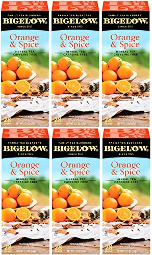 Bigelow Tea Lemon Ginger plus Probiotics Herbal Tea, Caffeine Free Tea with Lemon and Ginger, 18 Count Box (Pack of 6), 108 Total Tea Bags