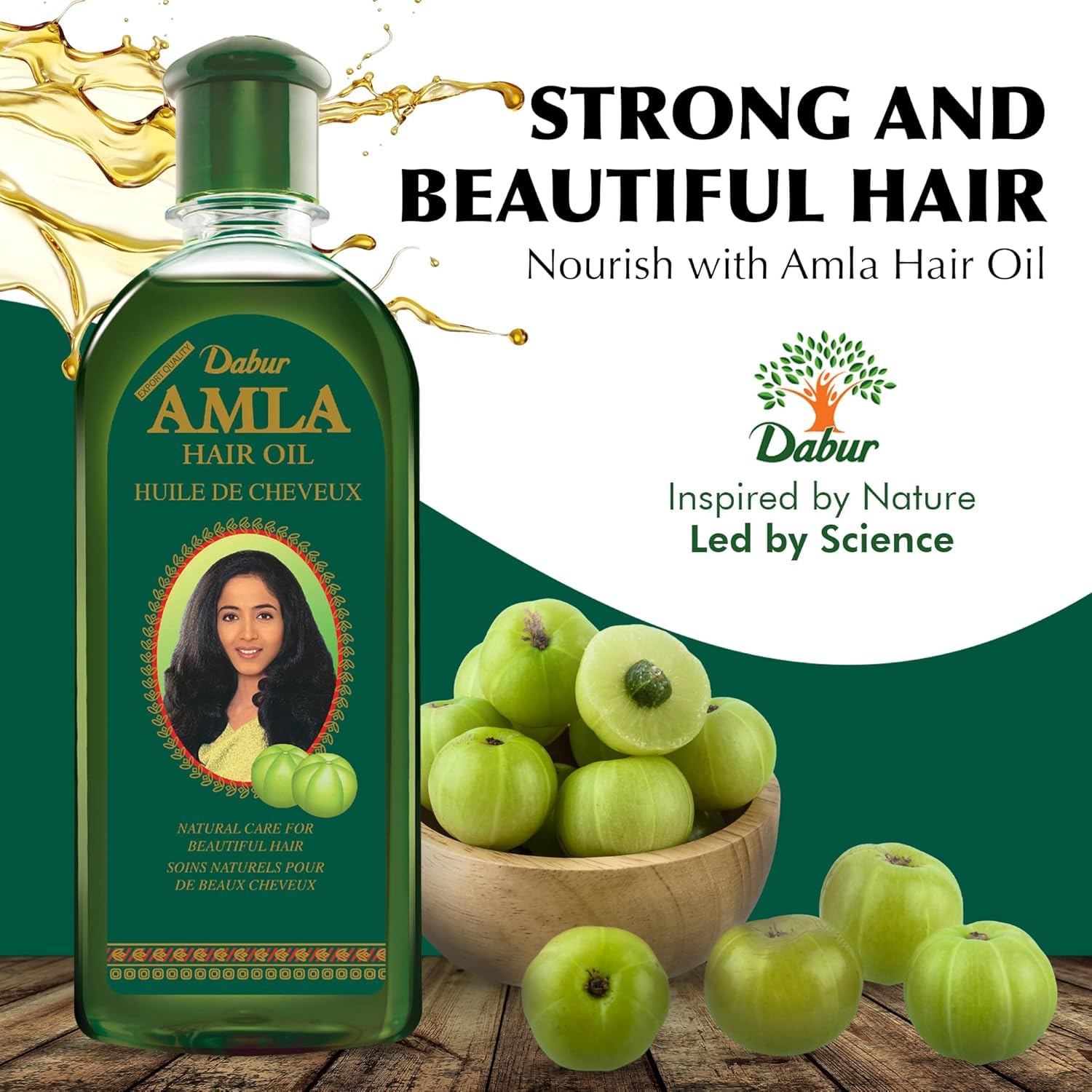 Dabur Amla Hair Oil - Nourishing Indian Oil for Men & Women, for Healthy, Moisturized Hair and Scalp (300ml)