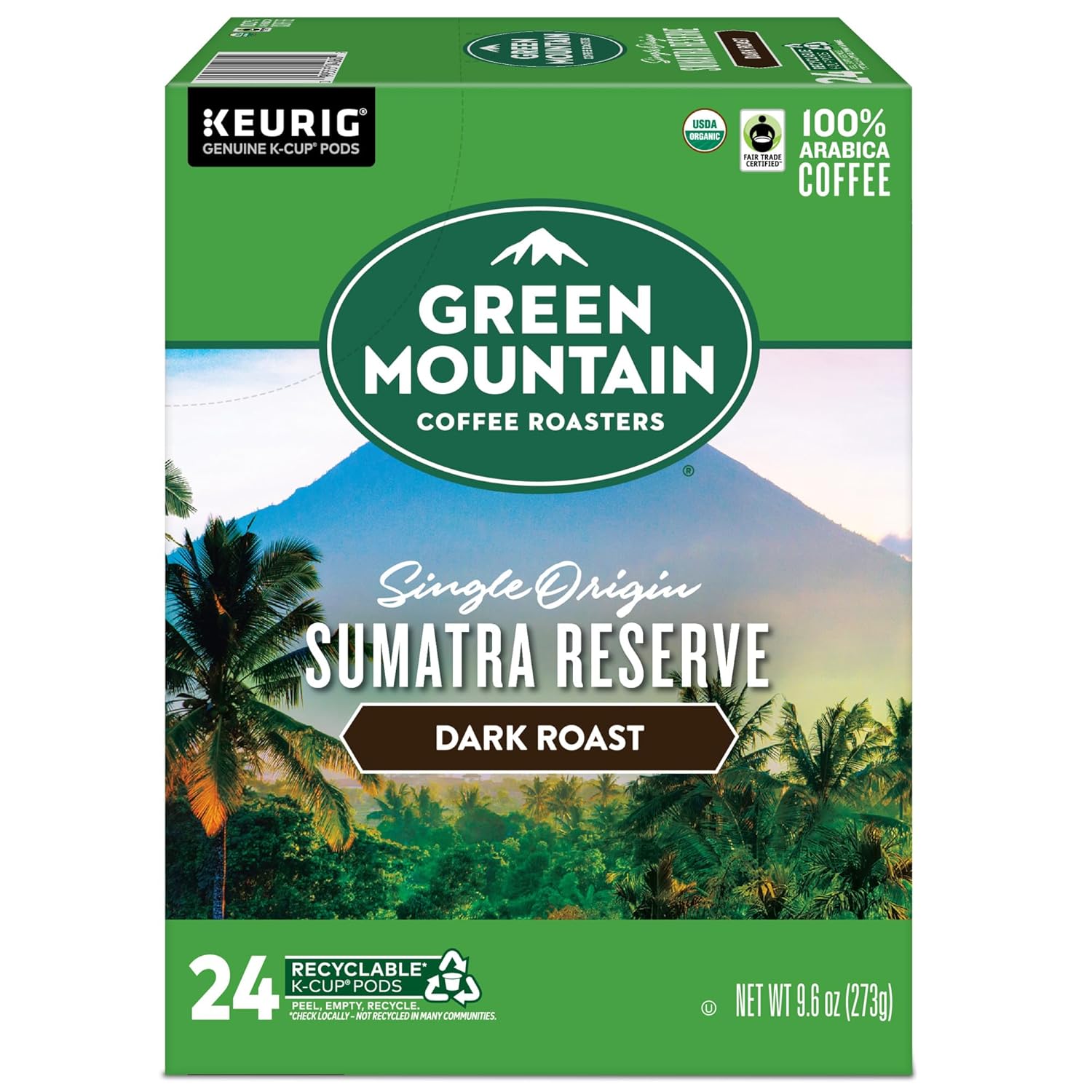 Green Mountain Coffee Roasters Dark Magic Keurig Single-Serve K-Cup Pods, Dark Roast Coffee, 72 Count (6 Packs of 12)
