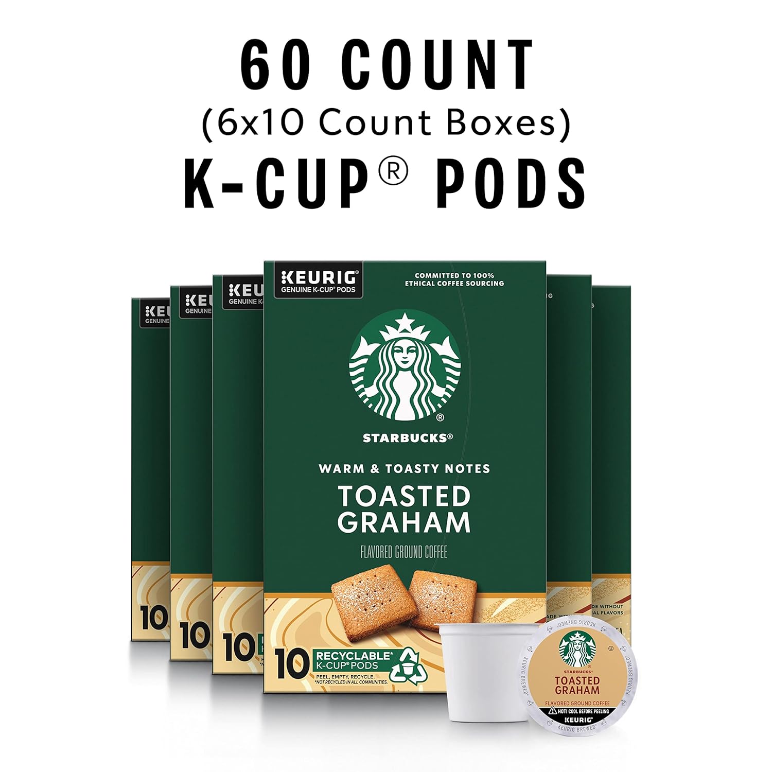 Starbucks K-Cup Coffee Pods, Medium Roast Coffee, Pike Place Roast for Keurig Brewers, 100% Arabica, 4 boxes (96 pods total)