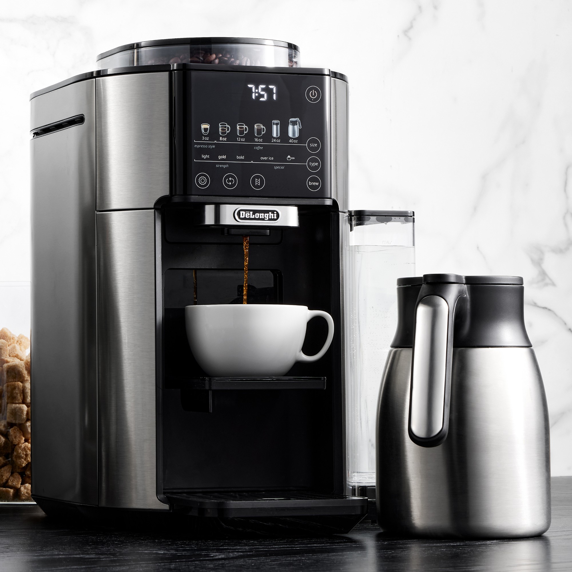 De'Longhi TrueBrew Automatic Coffee Maker with Bean Extract Technology & Thermal Carafe