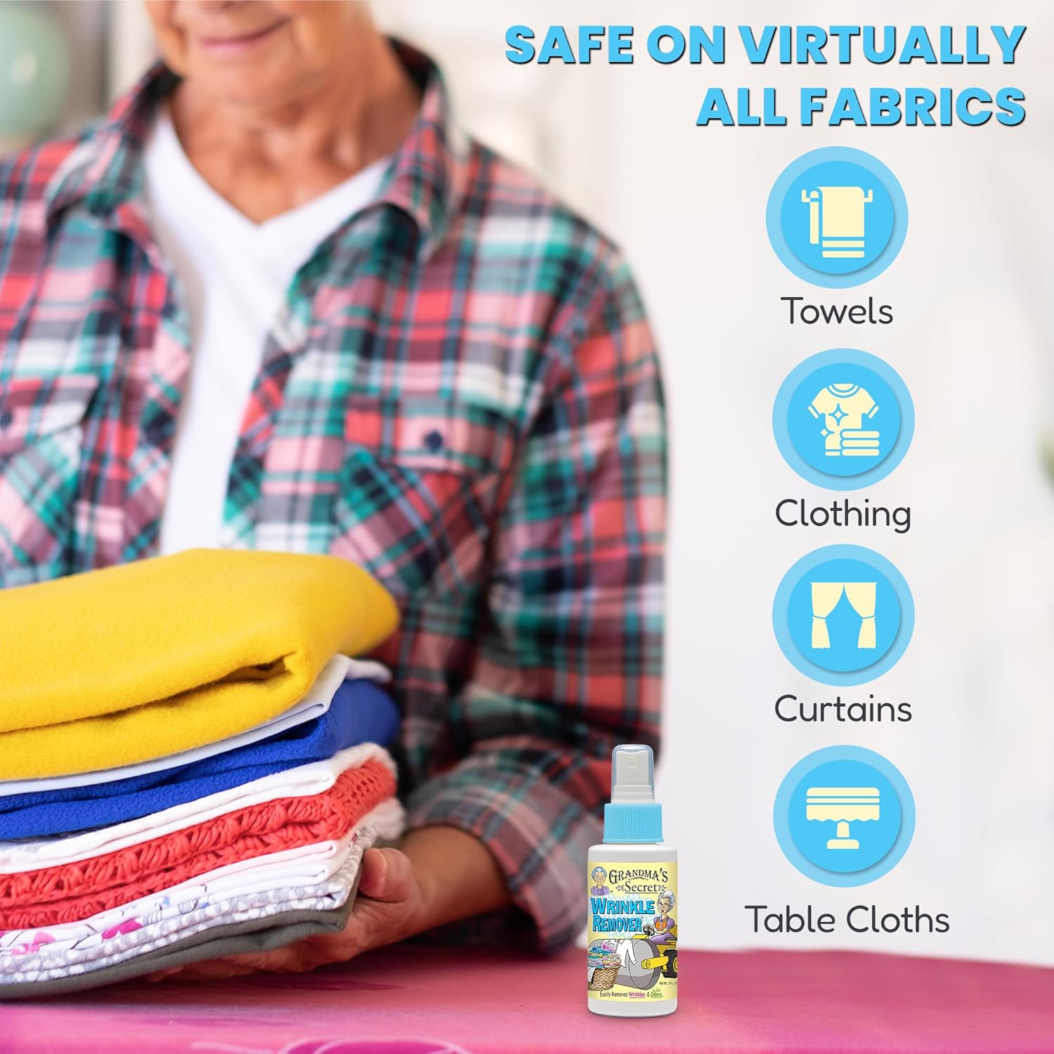 Grandma's Secret Spot Remover Laundry Spray - Chlorine, Bleach and Toxin-Free Fabric Stain Remover for Clothes - Removes Oil, Paint, Blood and Pet Stains - 16 Oz, 2 Pack