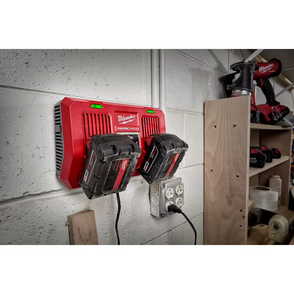 Milwaukee 48-59-1802 REDLINK M18 Dual Bay Simultaneous Rapid Charger