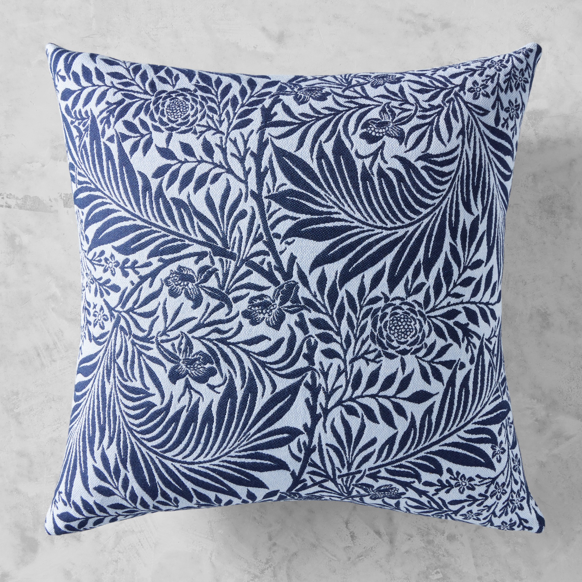 Morris & Co. x Williams Sonoma Home Reversible Performance Pillow Cover, Larkspur