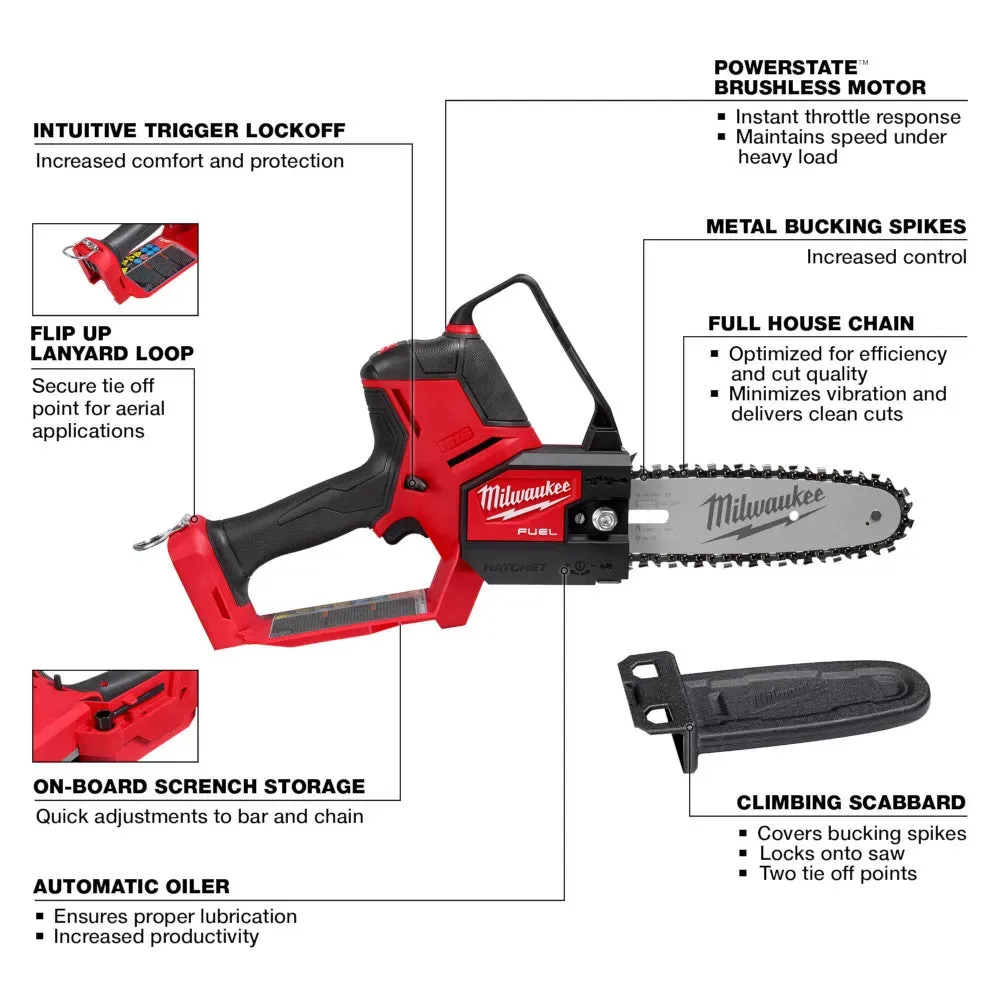Milwaukee 2727-21HDHT M18 FUEL 18V 2 Tool Chainsaw/Pruning Saw Combo Kit