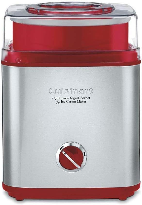 CUISINART Ice Cream Maker, Ice Cream and Frozen Yogurt Machine, 2-Qt. Double-Insulated Freezer Bowl, Silver, ICE30BCP1