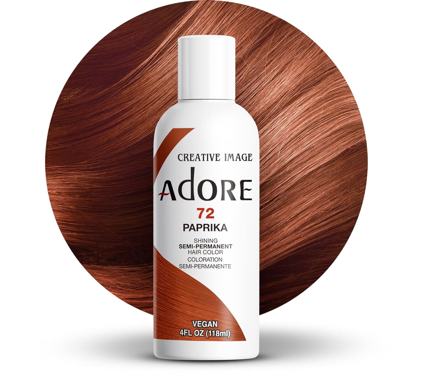 Adore Semi Permanent Hair Color - Vegan and Cruelty-Free Black Hair Dye - 4 Fl Oz - 118 Off Black (Pack of 1)
