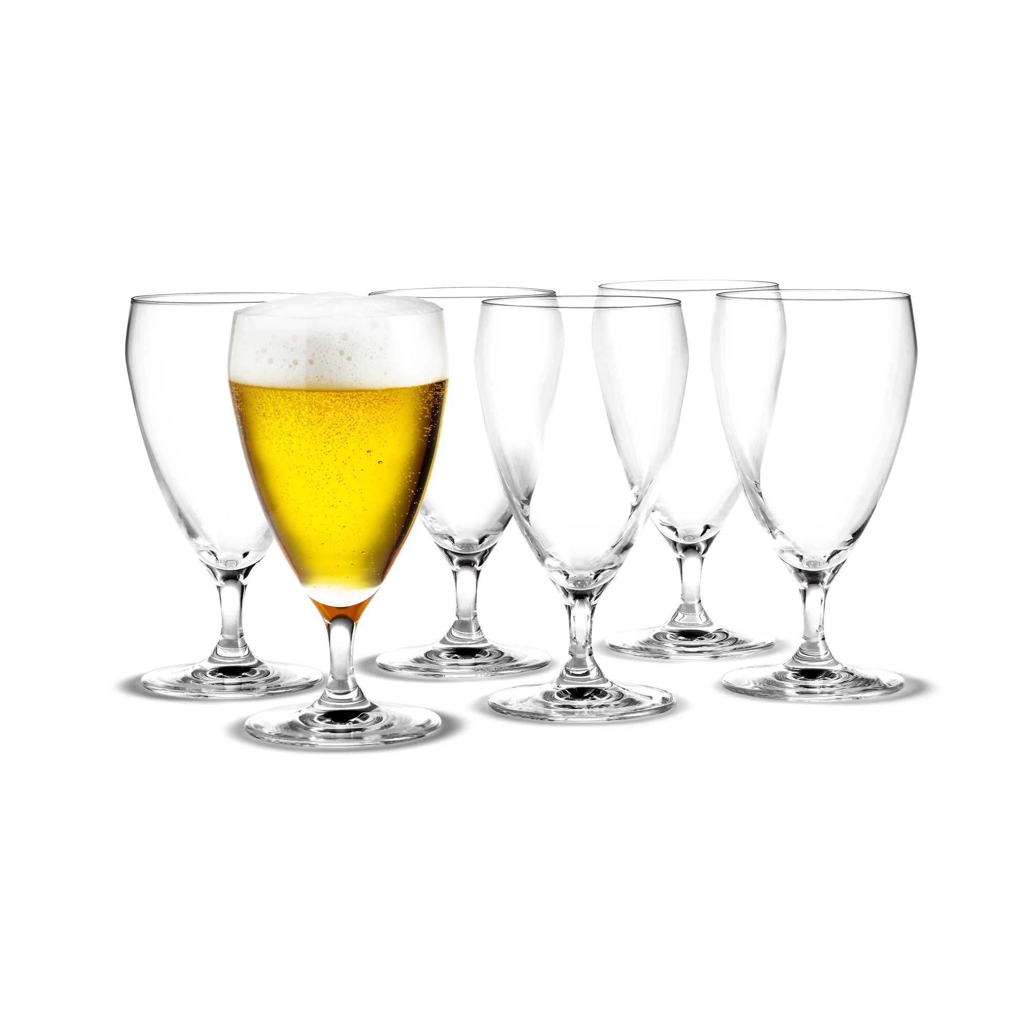Holmegaard Perfection Beer Glasses, Set of 6