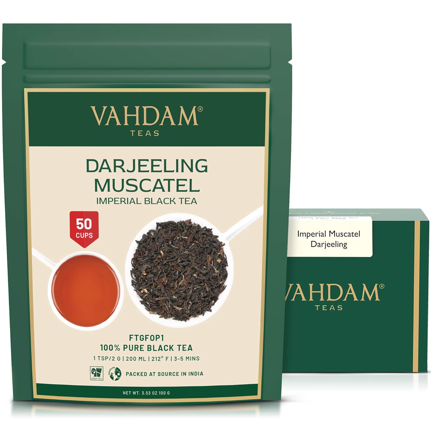 VAHDAM, Organic Turmeric Ginger Herbal Tea Bags (100 Pyramid Tea Bags) Caffeine Free, Non GMO, Gluten Free | 100% Pure Herbal Blend - Savory & Spicy | Plant-Based Tea Bags | Resealable Ziplock Pouch