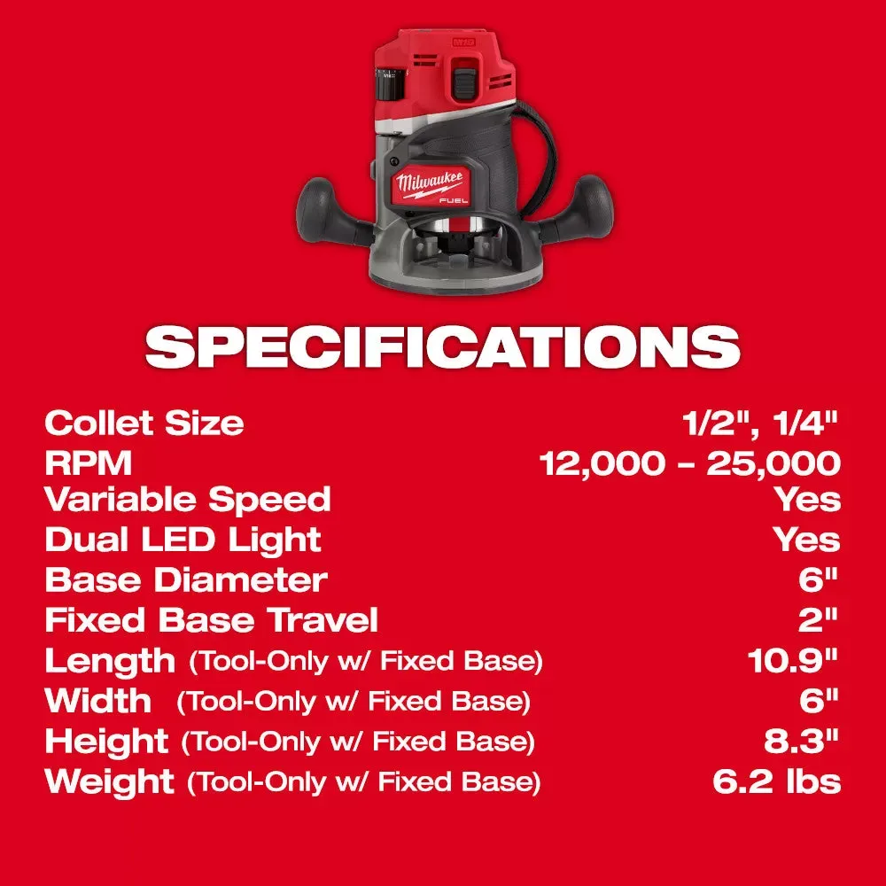 Milwaukee 2838-21 M18 FUEL 18V 1/2