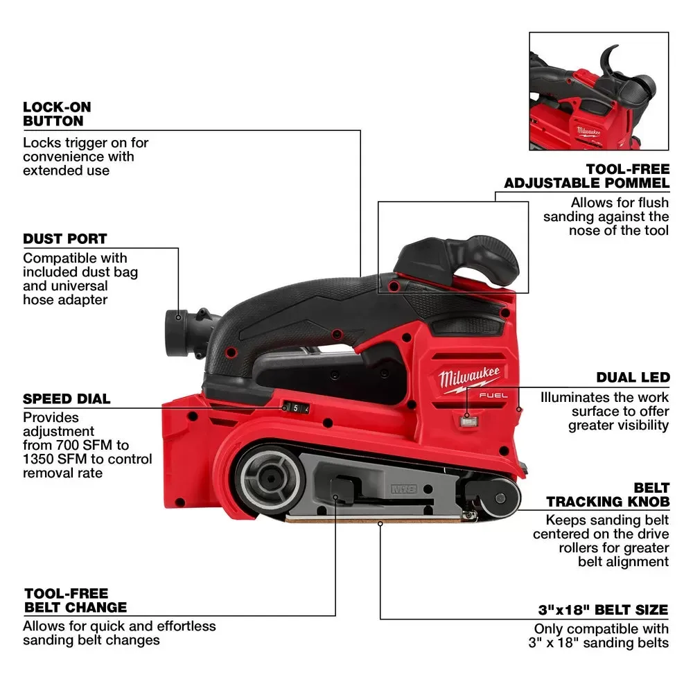 Milwaukee 2832-20 M18 FUEL 18V 3