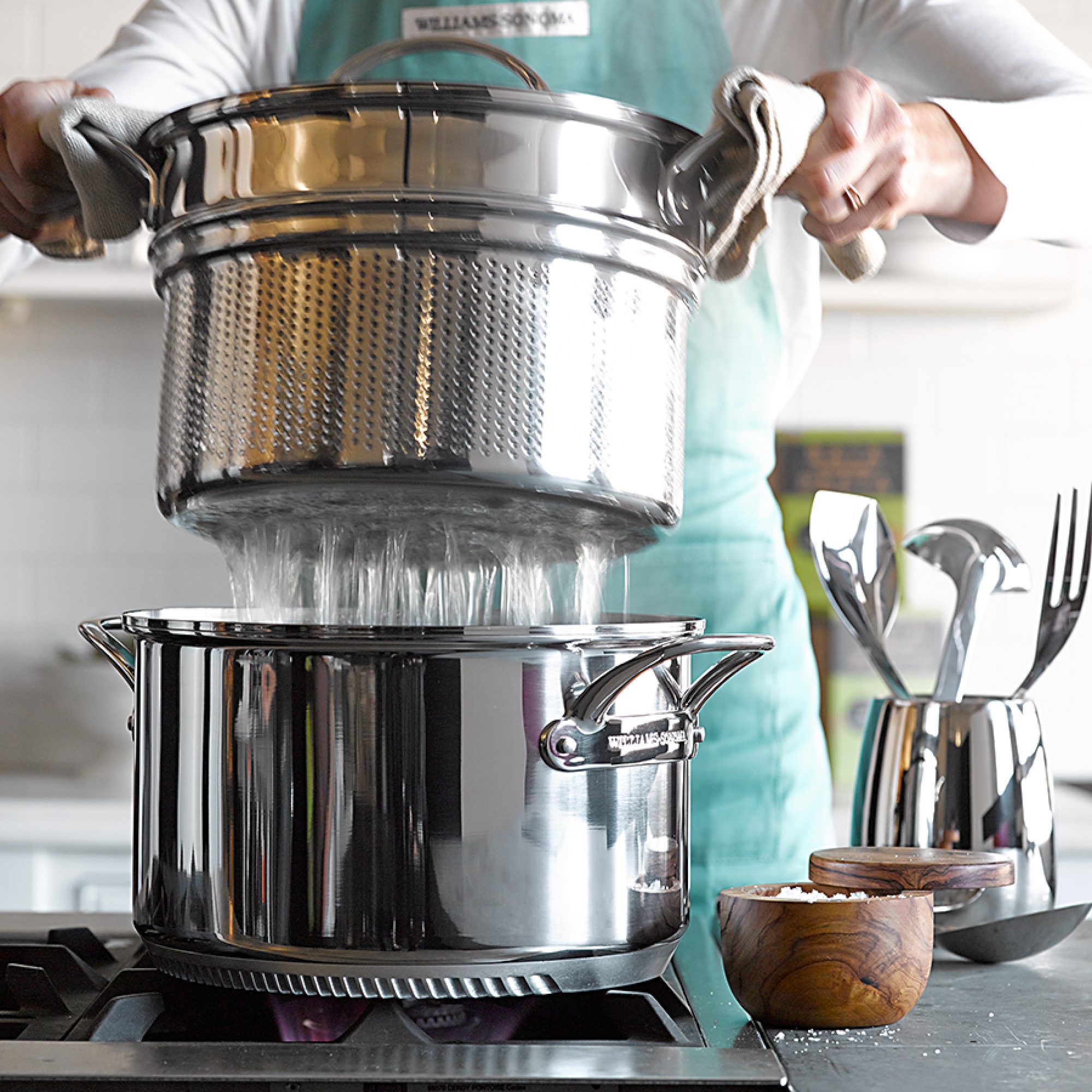 Williams Sonoma Signature Stainless-Steel Rapid Boil Multipot, 8-Qt.