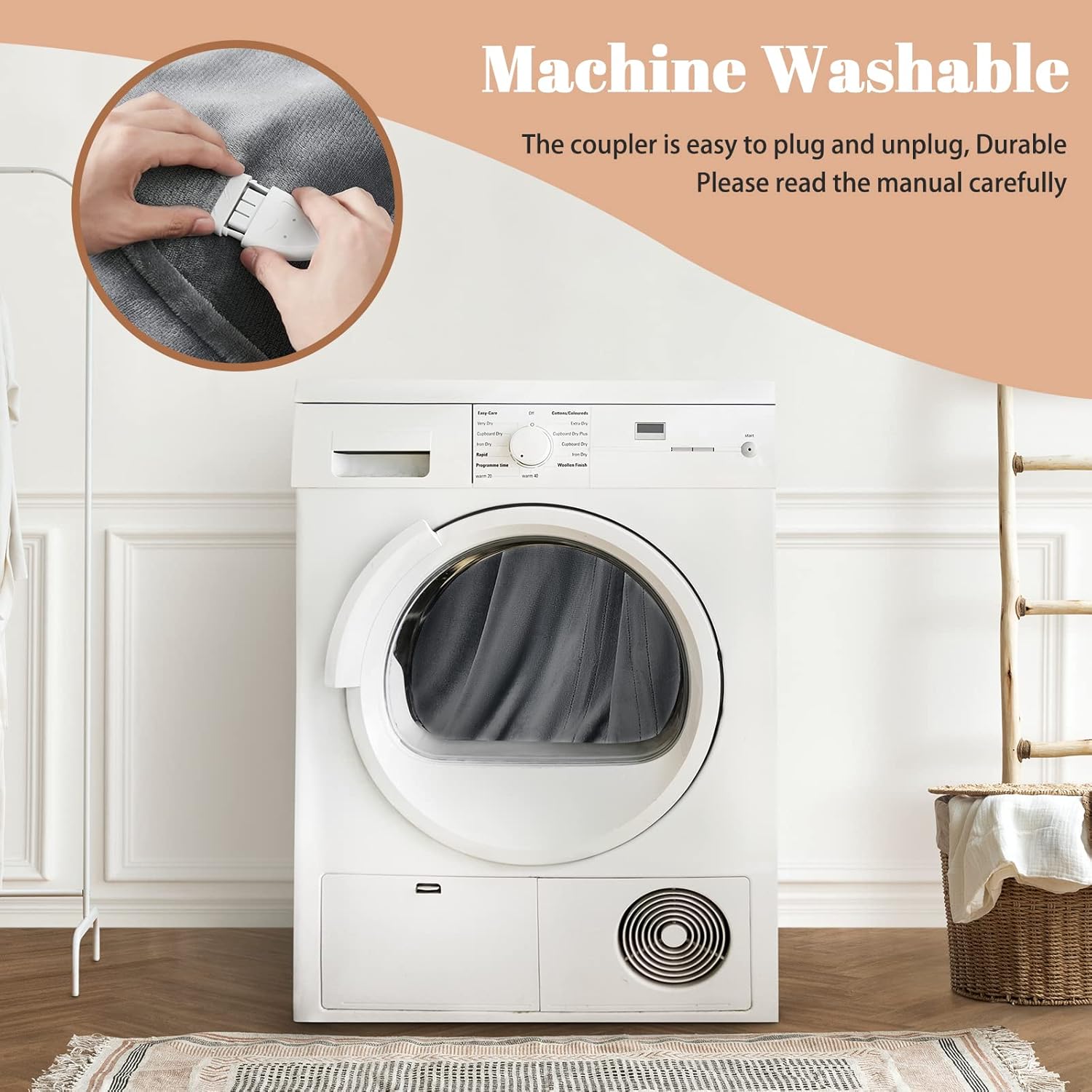 Homemate Heated Blanket Electric Throw - 50