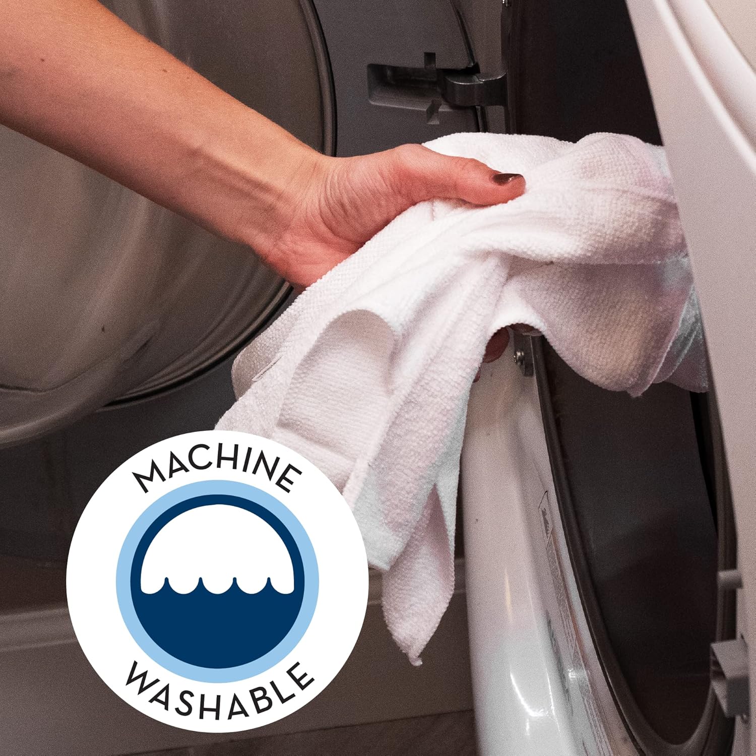 S&T INC. 150 Pack Microfiber Cleaning Cloth, Bulk Microfiber Towel for Home, Reusable Microfiber Towels for Cars, Light Blue, 11.5 in. x 11.5 in., 150 Count