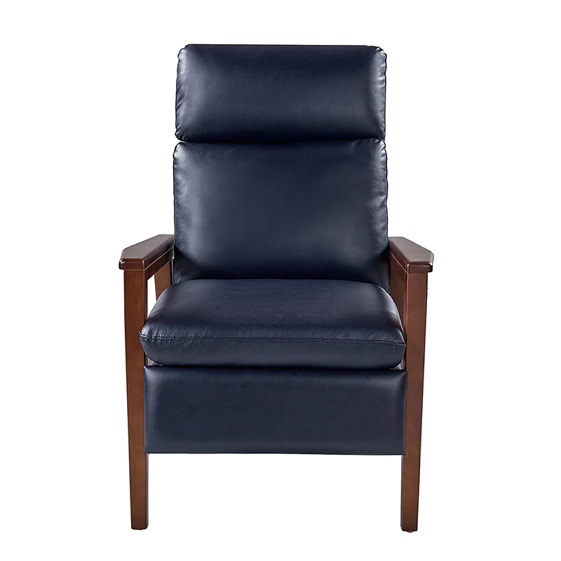 Rainer Timeless Elegance Faux Leather Solid Wood Recliner