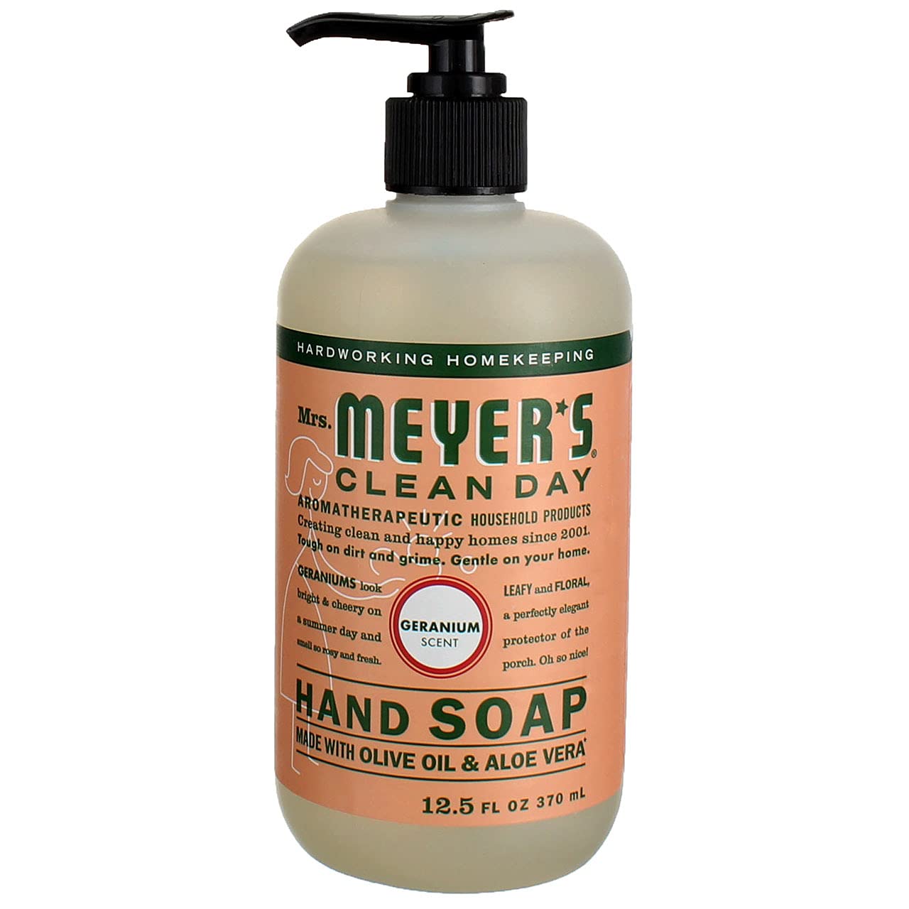 MRS. MEYER'S CLEAN DAY Hand Soap, Made with Essential Oils, Biodegradable Formula, Honeysuckle, 12.5 fl. oz - Pack of 3