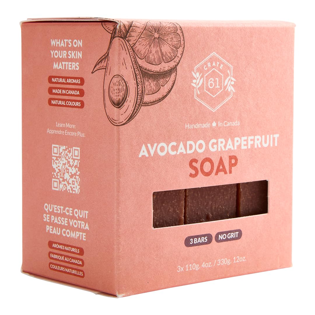 Handmade Vegan Natural Bar Soap Cold Pressed For Face And Body, With Premium Essential Oils, Eucalyptus & Peppermint For Men And Women 3 Pack (Lavender)
