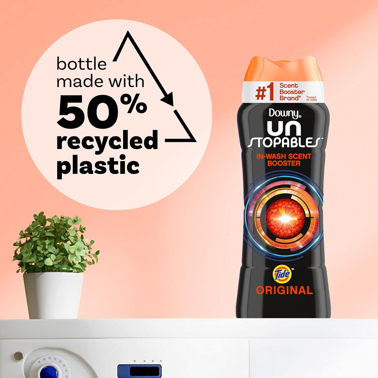 Downy Unstopables In Wash Scent Booster Beads, Fresh Scent, 24 oz, Downy Scent Booster Beads, Unstoppable Laundry Beads, Odor Protection