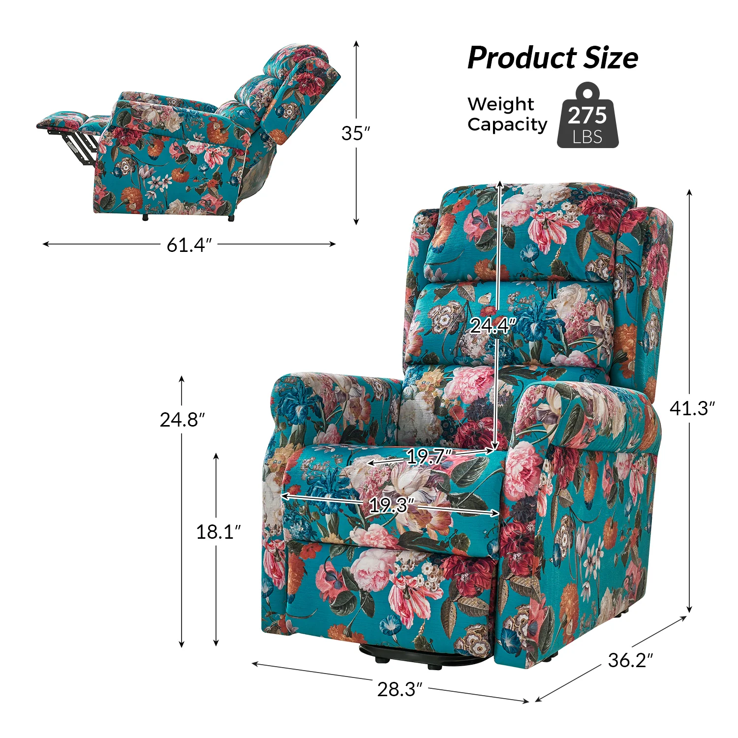 Pablo Upholstered Lift-Assist Power Recliner with Comfort and Convenience