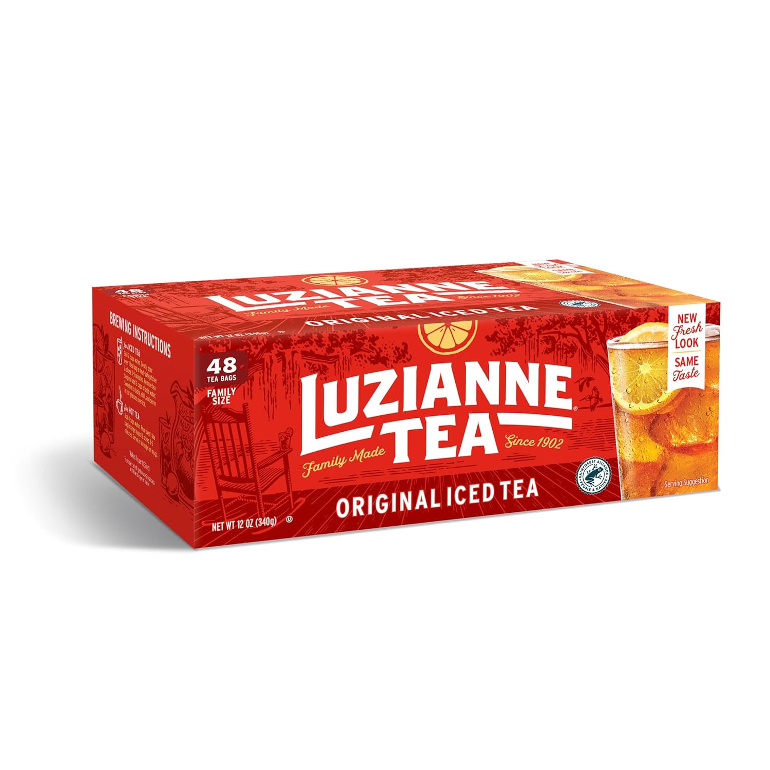Luzianne Unsweetened Iced Tea Bags, Gallon Size, 24ct Box (Pack of 1)