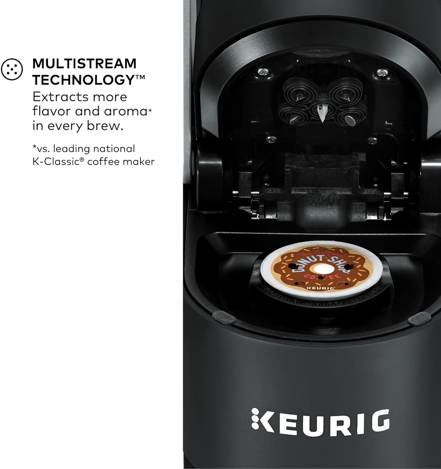 Keurig K-Supreme Single Serve K-Cup Pod Coffee Maker, MultiStream Technology, 4 Brew Sizes, 66oz Dual-Position Removable Reservoir, Black