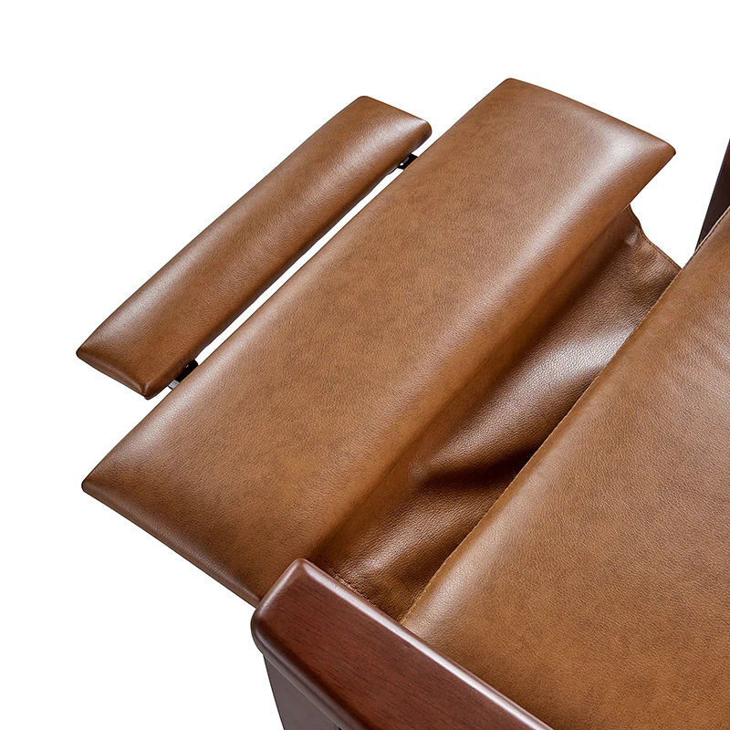 Rainer Timeless Elegance Faux Leather Solid Wood Recliner