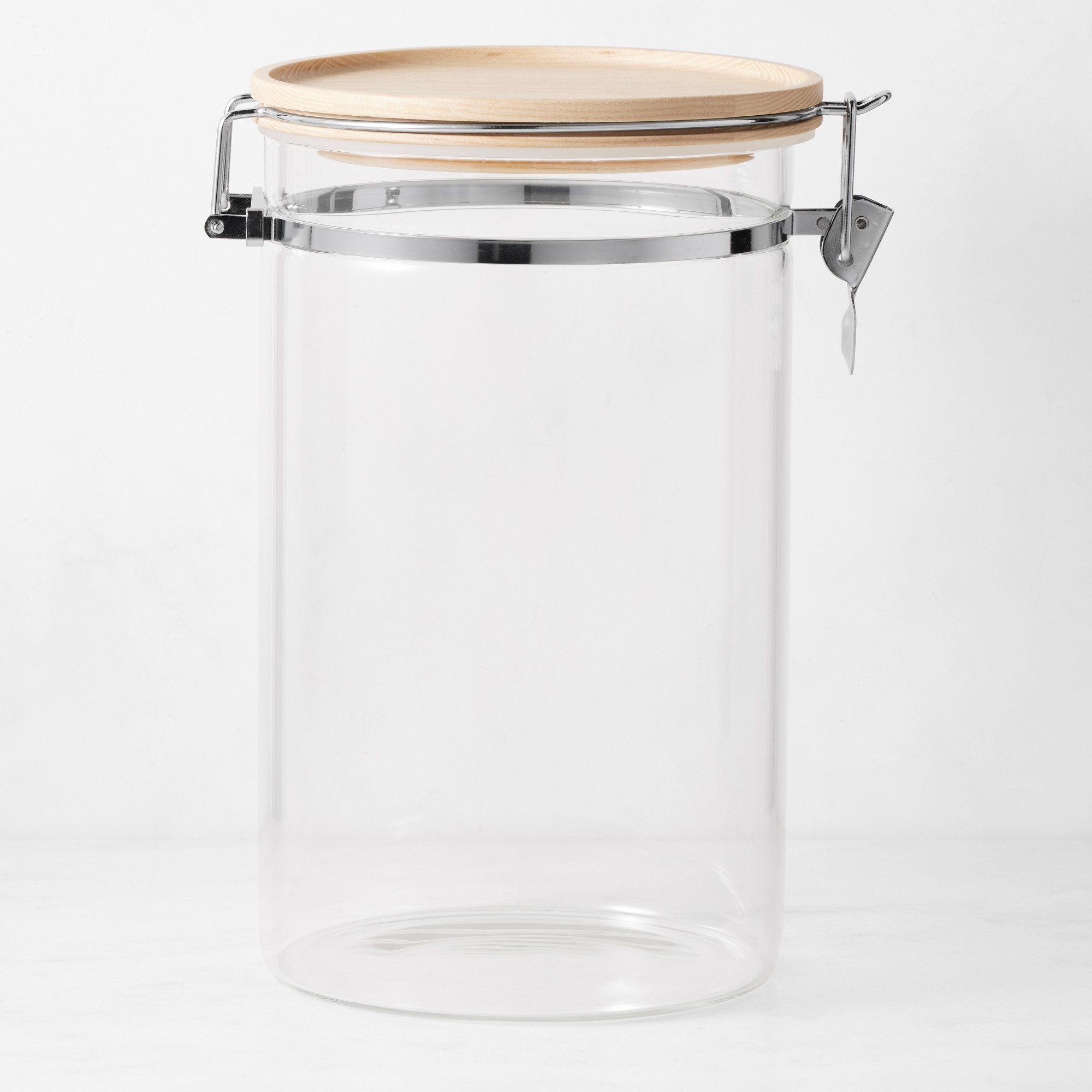 Hold Everything Stackable Glass Canister with Clamp