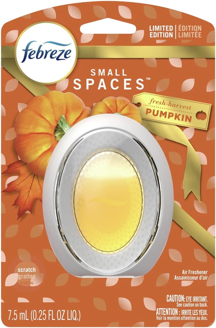 Febreze Small Spaces Air Freshener Linen & Sky, .25 fl. oz., Pack of 4